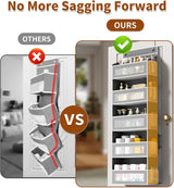 5-Tier Over-the-Door Organizer – Hanging Storage with 10 Side Pockets