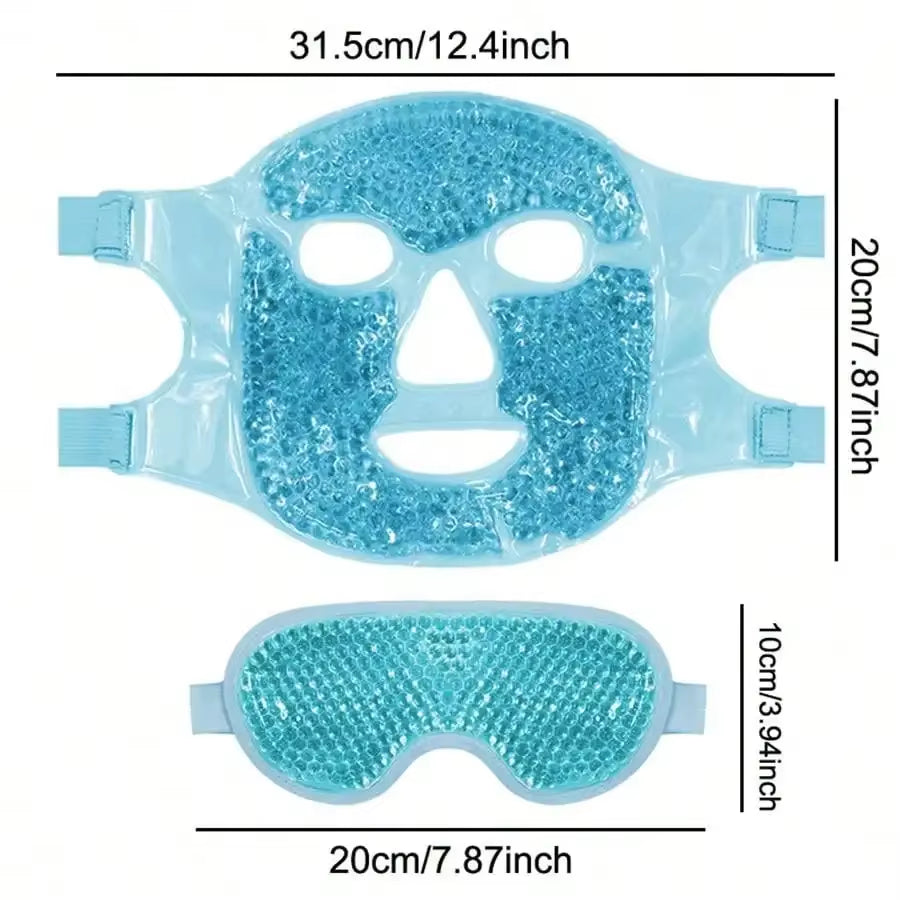 Gel Cooling Face & Eye Mask – Hot & Cold Therapy Pack
