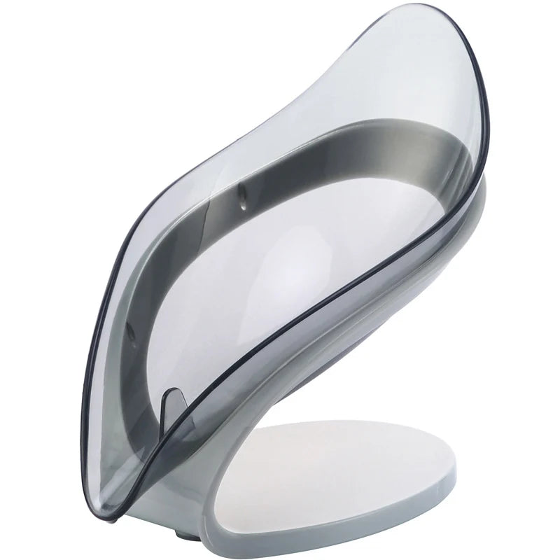 Leaf-Shaped Soap Holder for Bathroom Use