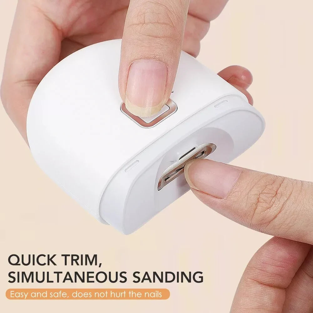 Safety Electric Nail Clipper Automatic Thick Nails Trimmer Professional Tool US