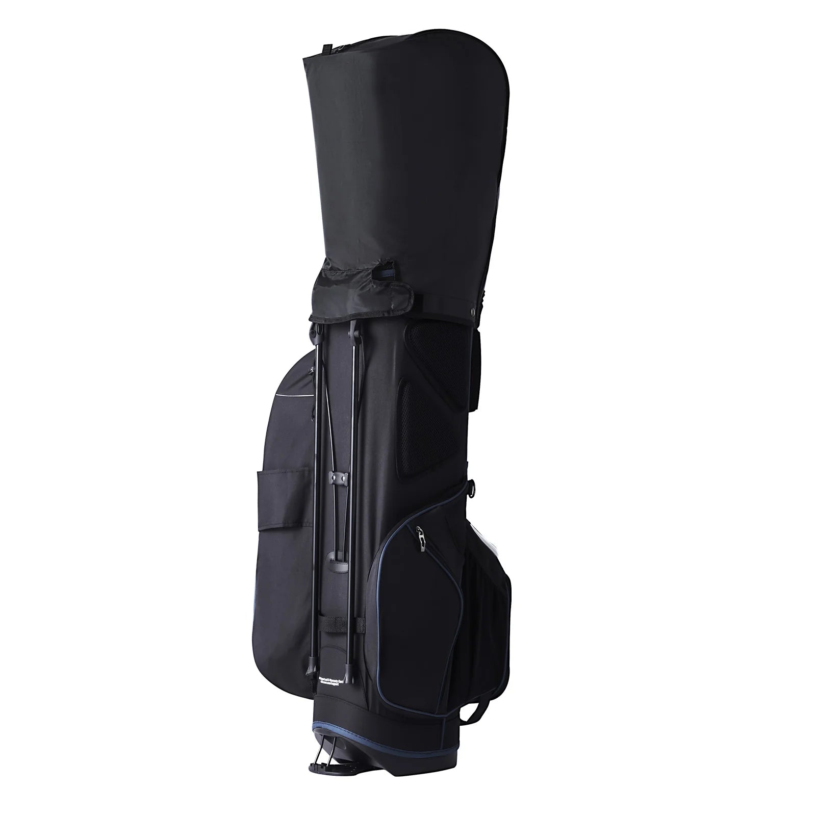 Golf Cart Bag with 14 Way Organizer Divider Top, 35 11 Pockets Premium Cart Bag with Stand, Durable Golf Bags with Handles & Dust Cover & Detachable Dual Strap for Men & Women, Black White