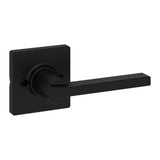 Casey Square Half-Dummy Lever Doorknob Satin Nickel