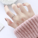Factory Direct Sales Titanium Steel Ring 2025 Ring Women'S Titanium Steel Ring Fashionable Elegant Index Finger Ring Drop Shipping