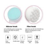3D Silicone Facial Cleansing Brush – Double-Sided Face Scrubber