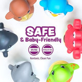 Bobbers™ Bob, Wobble & Float Upright Toddler Bath Toys, 6 Pack | Unique Wobbling Action | Sealed, No Hole Baby Bath Toys | Engaging Bathtub Toys for Kids | Water Table & Baby Pool Play