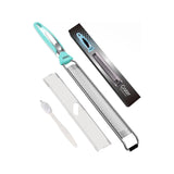 Stainless Steel Lemon Zester & Cheese Grater with Cleaning Brush