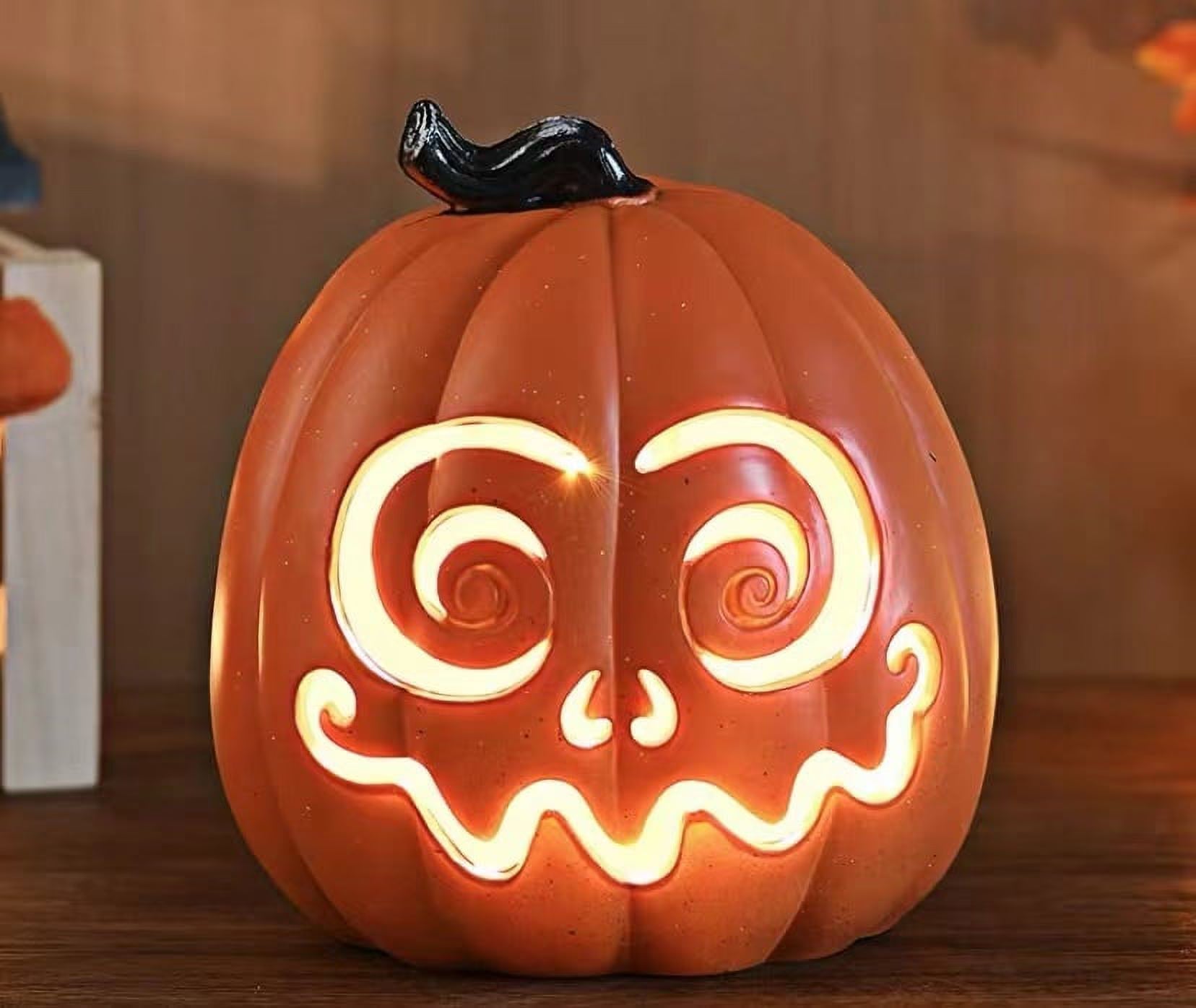 Halloween Decoration Clearance! Halloween Pumpkin Decorations, Halloween Decor, Halloween Led Pumpkin Lights Light up Jack O Lantern Pumpkin Figurine Lantern for Indoor Outdoor