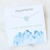 Stone Charm Necklace for Women — Raw Natural Gemstone Pendant