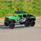 Pick-Up Trucks Open Door Die Cast Metal Toy Cars Pull Back 4 Pack