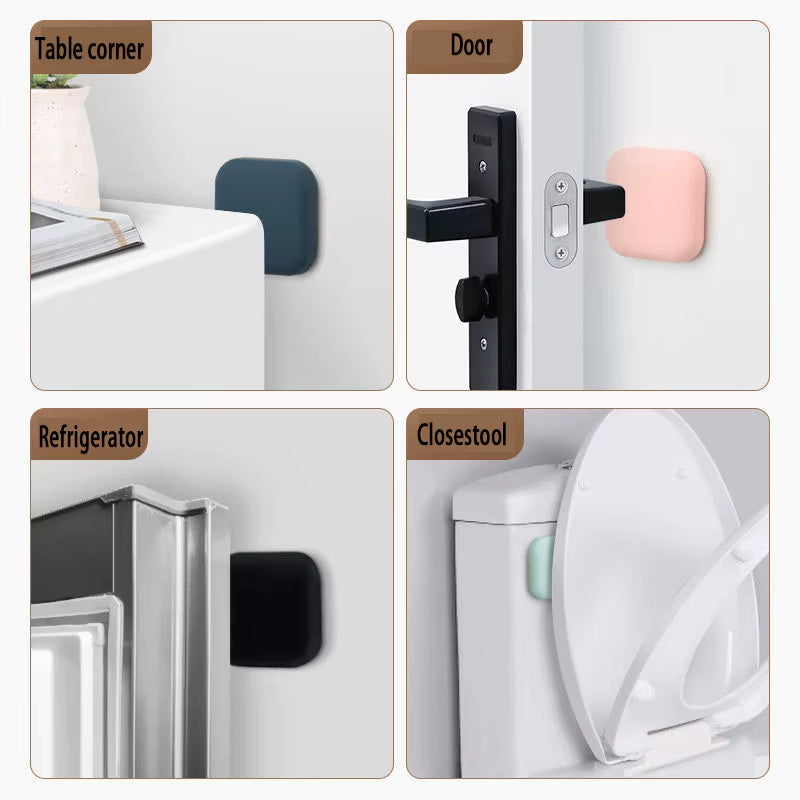 Silicone Door Stopper – Self-Adhesive Anti-Shock Wall Protector & Door Handle Bumper Pad