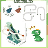 Dinosaur Chasing Race Track Game Set Slide Climb Stairs Toy Roller Coaster Toy with Music Educational Puzzle Playsets Gift for Toddler Kids Boys Girls Age 3 4 5 6 7 8