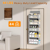 5-Tier Over-the-Door Organizer – Hanging Storage with 10 Side Pockets