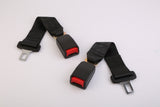 2Pcs Car Seat Belt Extender 14.37In Buckle Tongue Webbing Extension Safety Belt Auto Belt Clip Lengthening