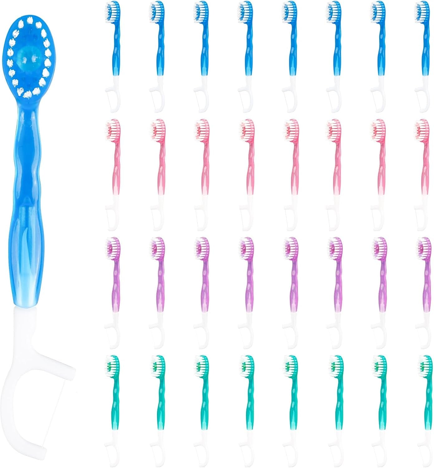 5-in-1 Disposable Travel Toothbrush Kit