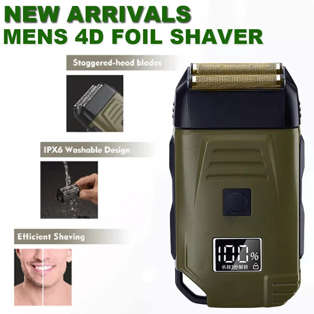 Mens USB Electric Shaver Trimmer Razor Rechargeable Hair Beard Shaving Machine