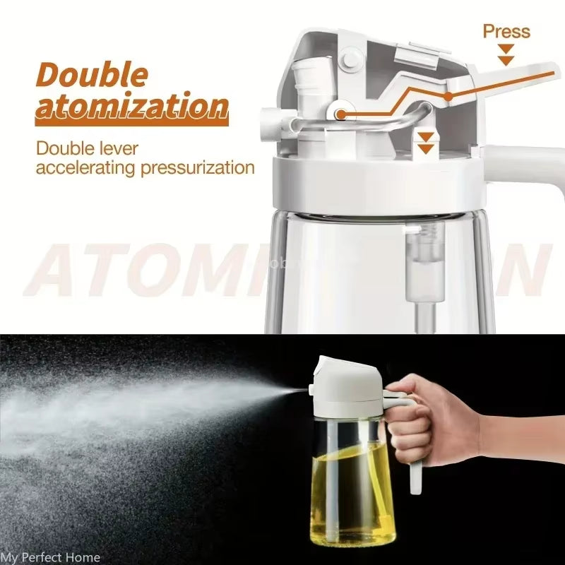 2-in-1 Oil Sprayer Bottle – Kitchen Olive Oil Dispenser
