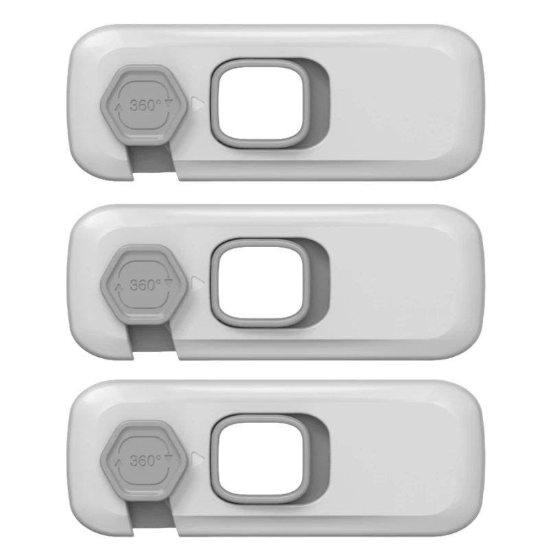 Child Proof Refrigerator Lock – Baby Safety Cabinet & Freezer Door Lock with Strong Adhesive