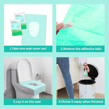 Disposable Toilet Seat Covers, Travel Size, 20 Pack, Gentle Toilet Seat Protectors for Home, Bathroom, Hotel, Salon, Adults and Kids