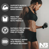 Nutrabio 100% Whey Protein Isolate Protein Powder, 25G Protein with Complete Amino Acid Profile, Non-Gmo, Soy & Gluten Free, Low Carb, Low Calorie Whey Protein Powder, Raw Unflavored, 5 Lbs