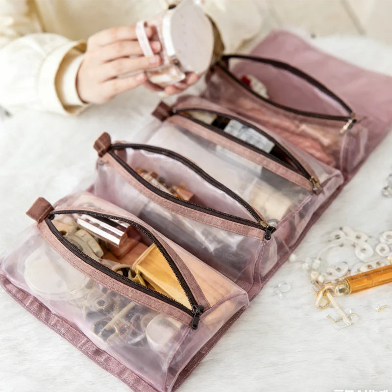 4 in 1 Storage Bag,Horizontal Square Function Dustproof Storage, Applicable Scenes Bedroom Living Room Travel Storage Scenes Travel Storage, Makeup Storage, Bathroom Storage, Toiletries