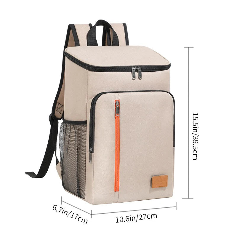 Backpack Cooler Leakproof Insulated Waterproof Backpack Cooler Bag, Lightweight Soft Beach Cooler Backpack for Men Women to Work Lunch Picnics Camping Hiking, 30 Cans