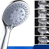 High Pressure Shower Head 5 Settings Handheld Shower Heads Spray with 5 FT Hose