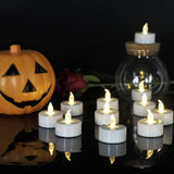 5 Pack Flamless Tea Lights Candles Battery Operated - Led Tea Lights Candles with Battry Powered Flickering Fake Tealights for Wedding Party Birthday Home Decoration (Warm White)
