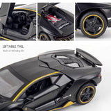 1/32 Cars Toys Auto to Scale Lambor LP770 Diecast Model Cars Alloy Autos Toys Gift for Boys Pull Back Light Music Kids Car