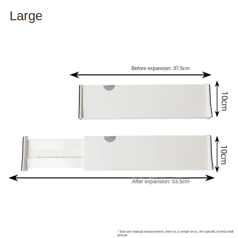 Adjustable Drawer Divider – Expandable Drawer Organizer for Kitchen, Bedroom, Closet & Office Storage
