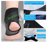 Ankle Brace Support Compression Sleeve Plantar Fasciitis Pain Relief Foot Wrap