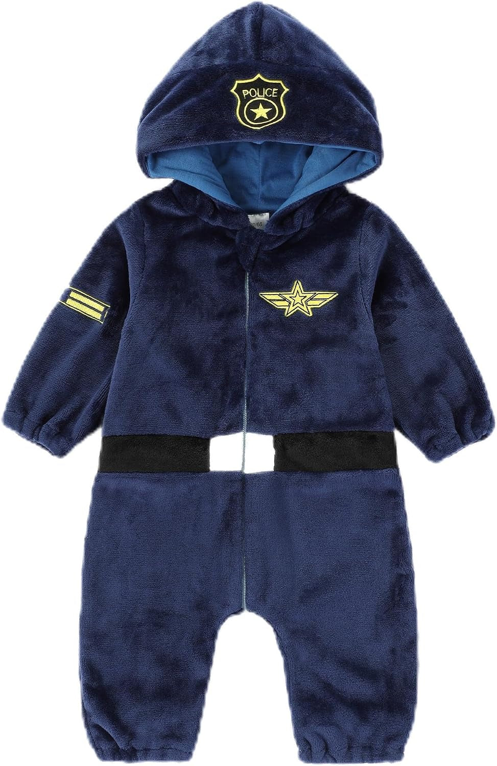 Unisex Baby Animal Costume Flannel Hooded Romper Cosplay Jumpsuit