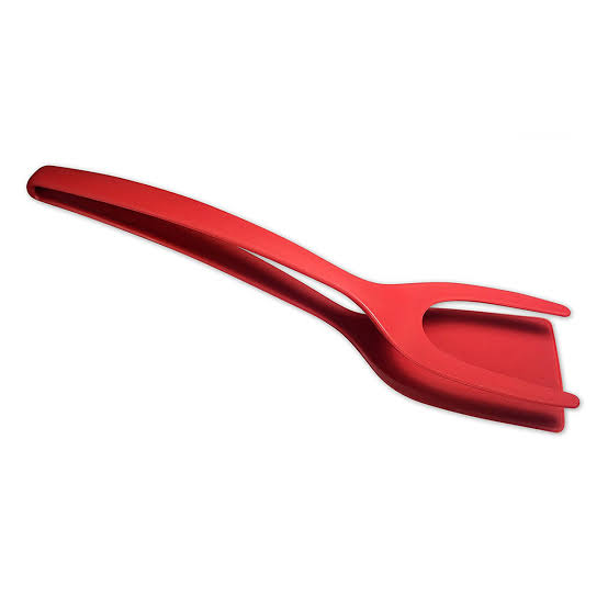2-in-1 Grip & Flip Tongs Egg Spatula for Easy Cooking