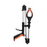 43" Foldable Reacher Grabber with LED Light & Rotating Jaw