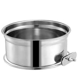 Stainless Steel Hanging Dog Bowl with Cage Clamp
