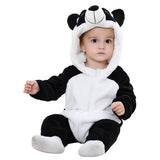 Unisex Baby Animal Costume – Flannel Hooded Romper Jumpsuit