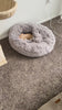 Western Home Calming Donut Cat & Small Dog Bed – Washable 20" Black