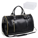 PU Leather Travel Bag – Foldable Overnight Storage Handbag